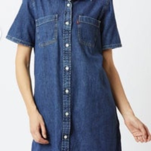 levis denim shirt dress